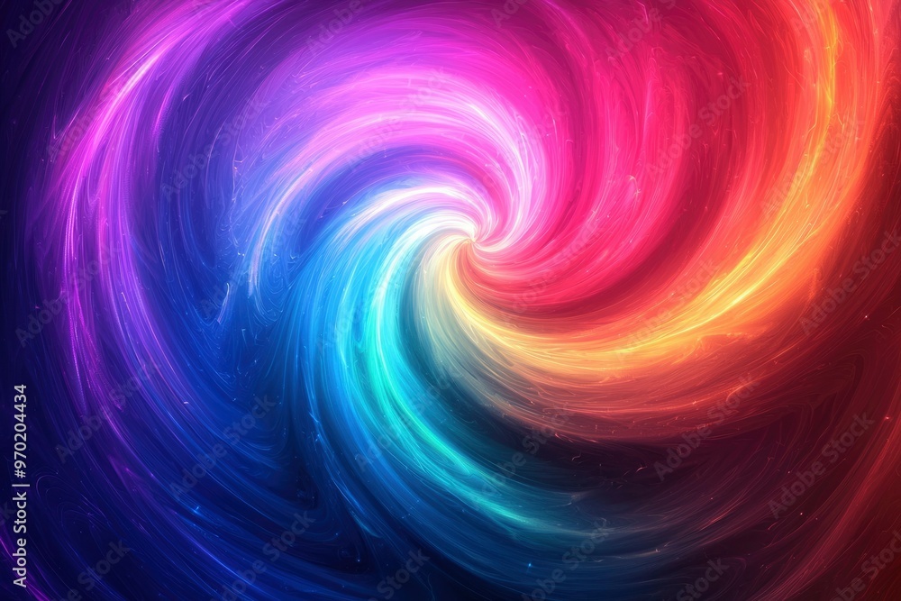 Fototapeta premium Abstract Swirling Galaxy with Vibrant Colors