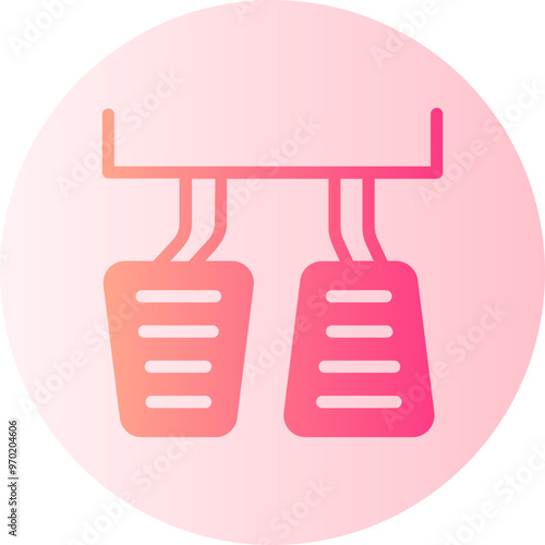 gas pedal gradient icon