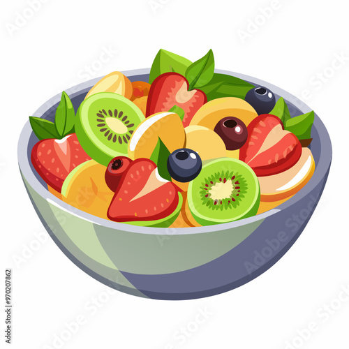 fruit salad in bowl