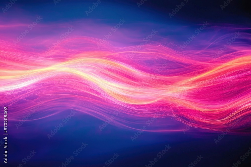 Abstract Wavy Lines in Purple, Pink, and Yellow Abstract Wavy Lines in Purple, Pink, and Yellow