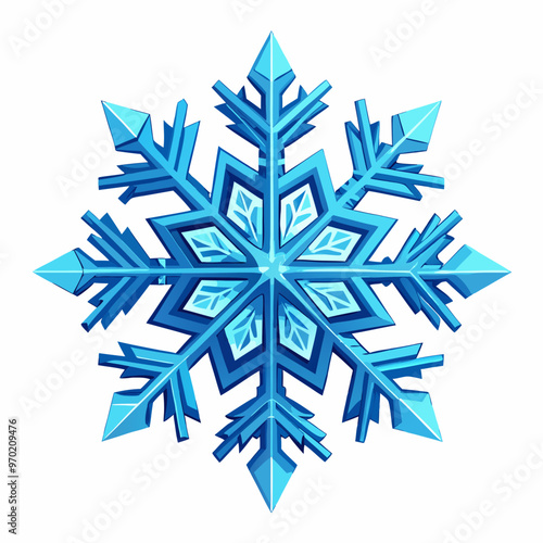 snowflake on white background