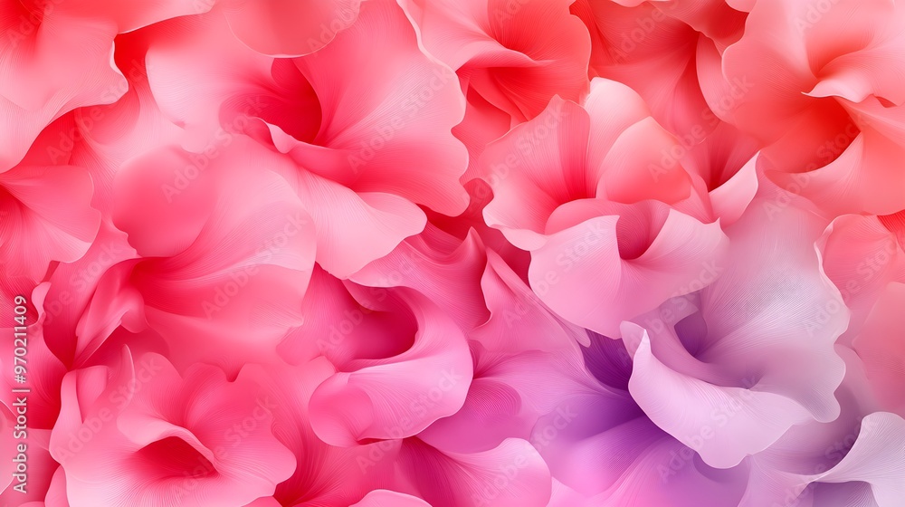 Obraz premium Swirling floral motifs in pastel tones, intricate and delicate, seamless design, creating a light and feminine ambiance, Watercolor Illustration
