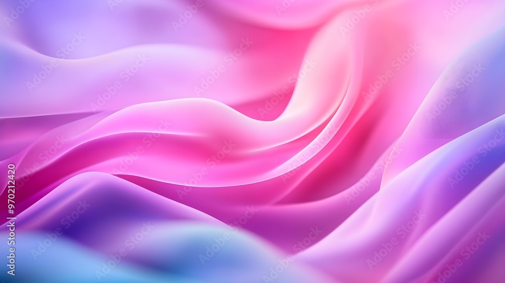 Fototapeta premium Light and airy background, pastel abstract forms, smooth and fluid shapes, soft focus, calming visual
