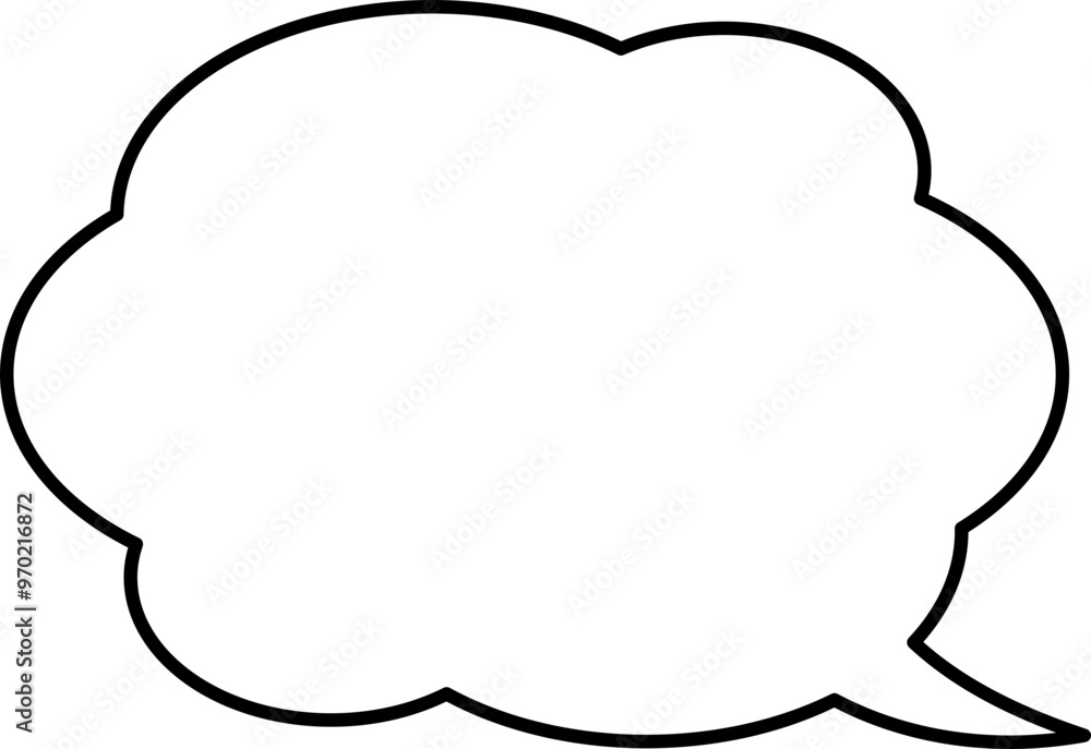 シンプルな吹き出しのイラスト シンプルな吹き出しのイラスト