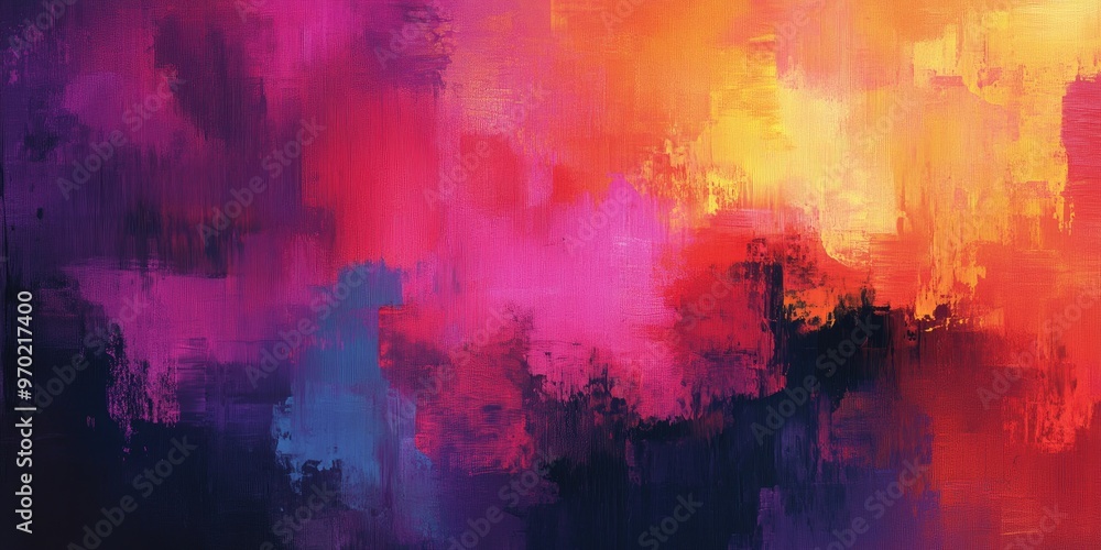 Fototapeta premium Abstract modern painting featuring vibrant colors and textures creating a dynamic digital background illustration