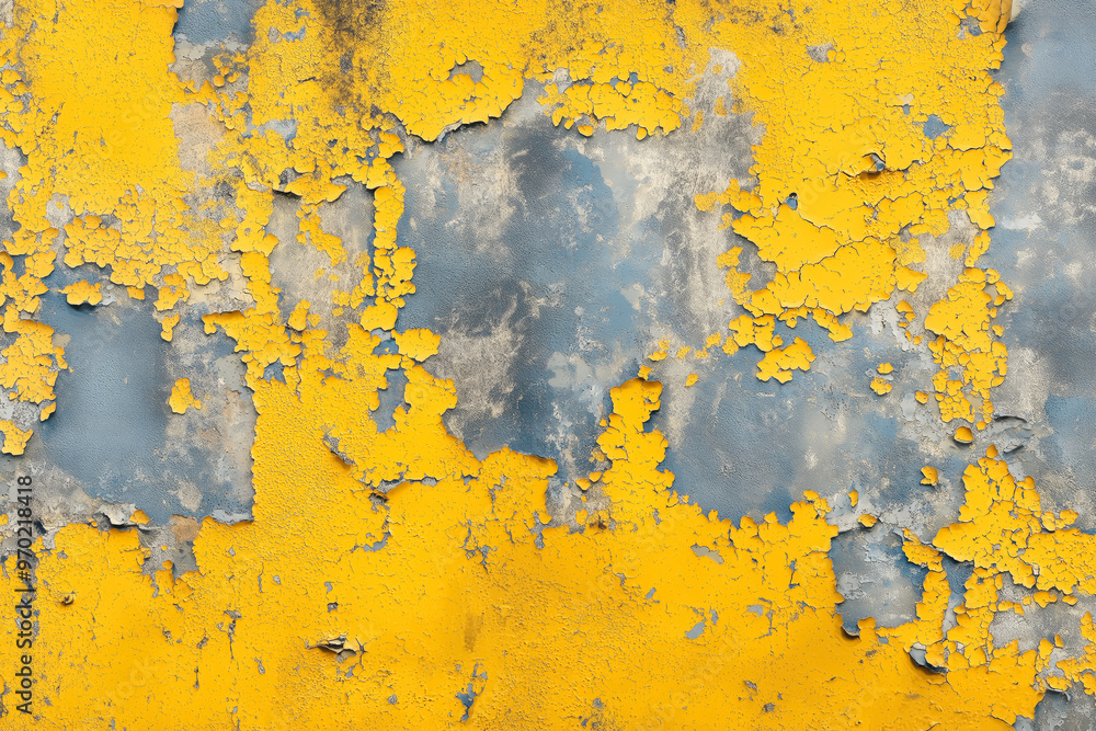 Yellow background with blue and gray textures, yellow wall with a rusted metal texture, old paint, worn down, peeling, urban grunge.
Yellow background with blue and gray textures, yellow wall with a rusted metal texture, old paint, worn down, peeling, urban grunge.
