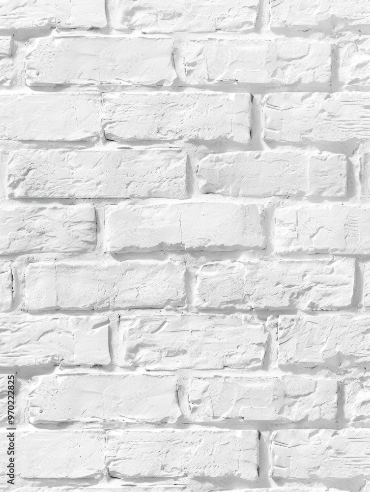 Fototapeta premium White Brick Wall with a Shadow