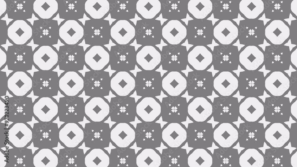 Background with repeating pattern.Seamless loop video.black and white color. 4k abstract wallpaper.Transforming patterns. Background with repeating pattern.Seamless loop video.black and white color. 4k abstract wallpaper.Transforming patterns.