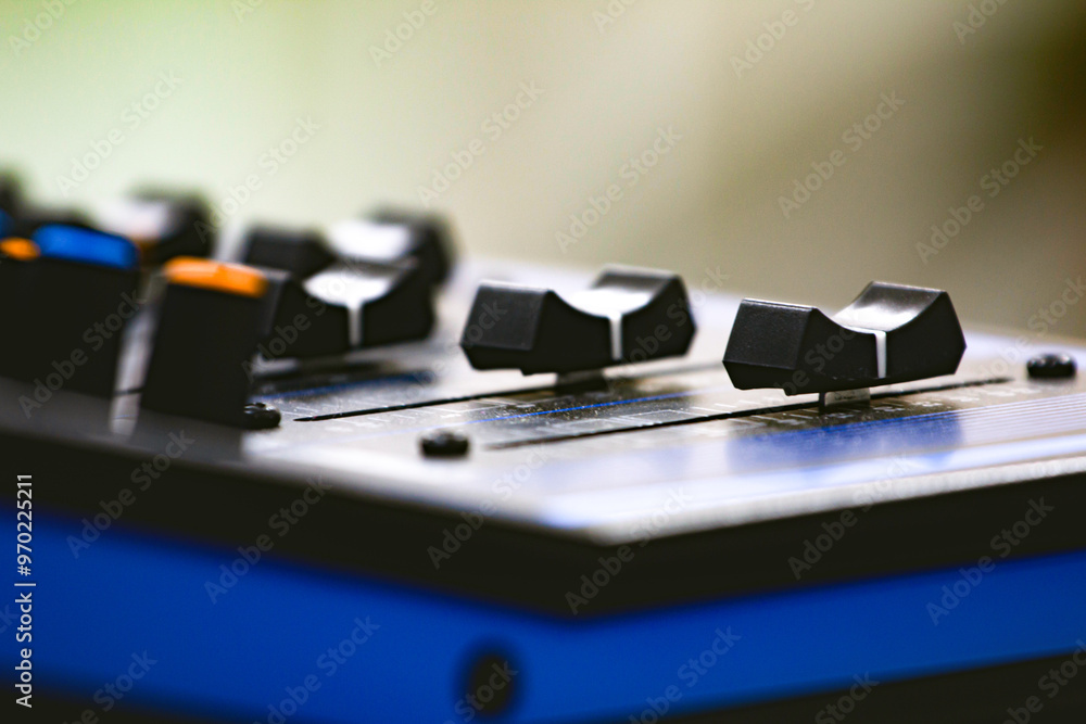 Digital mixer volume slide professional digital audio system.