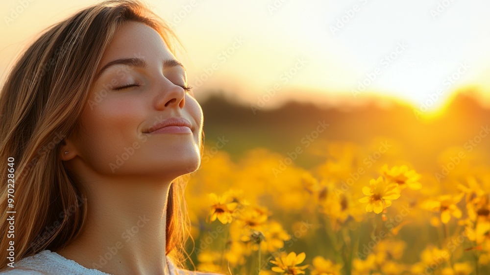 A woman is smiling A woman is smiling