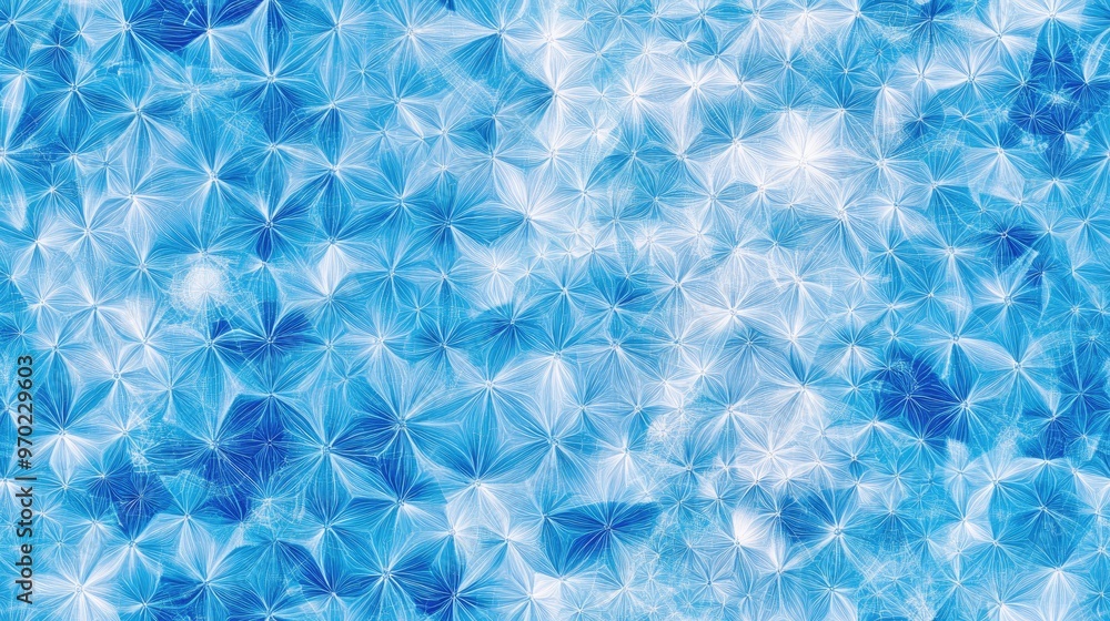 Light blue kaleidoscopic pattern background Light blue kaleidoscopic pattern background