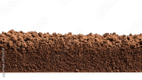 A close up of a brown surface with a white background