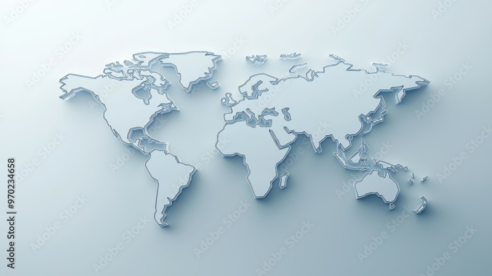 The map is made up of many small dots, which gives it a unique The map is made up of many small dots, which gives it a unique