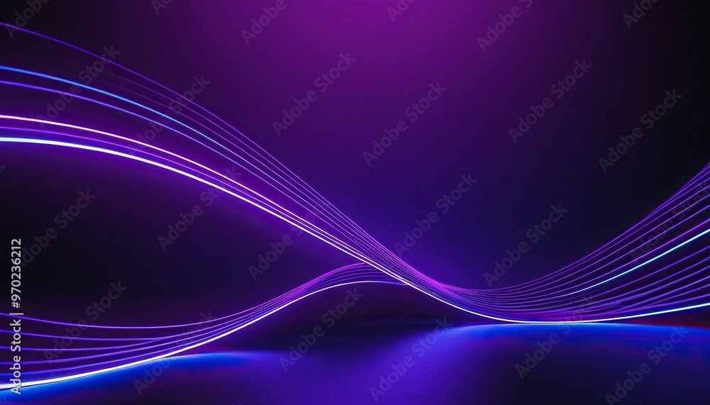 Neon colour purple and blue lines on black background. Creative abstract wallpaper 569 Neon colour purple and blue lines on black background. Creative abstract wallpaper 569