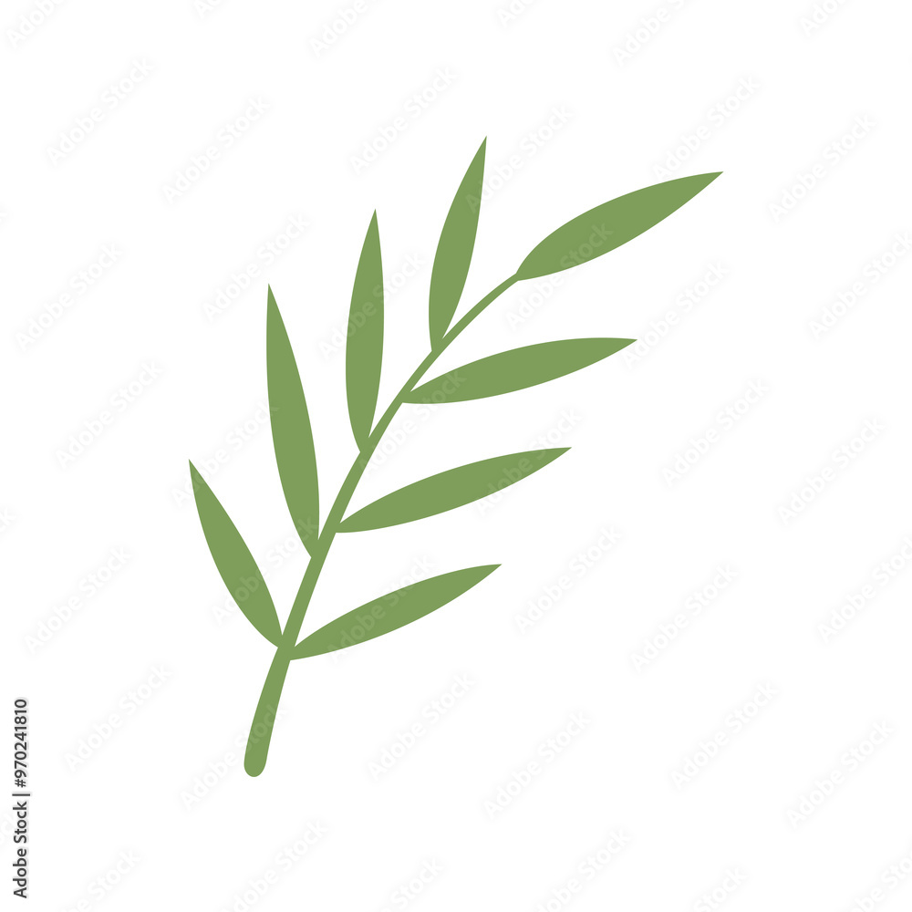 Fototapeta premium Autumn branch isolated on white background.