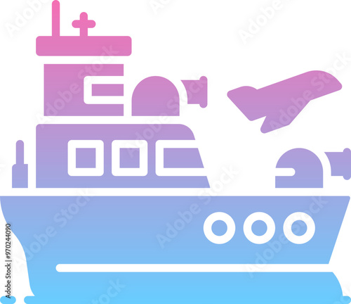 Navy warship icon