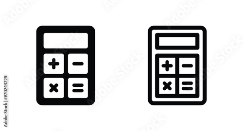 calculator icon vector for web site