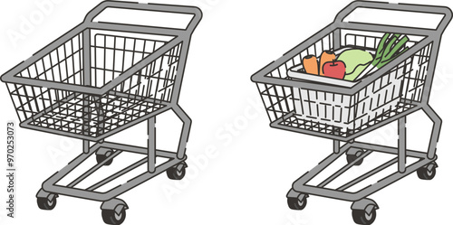 ショッピングカートのイラスト