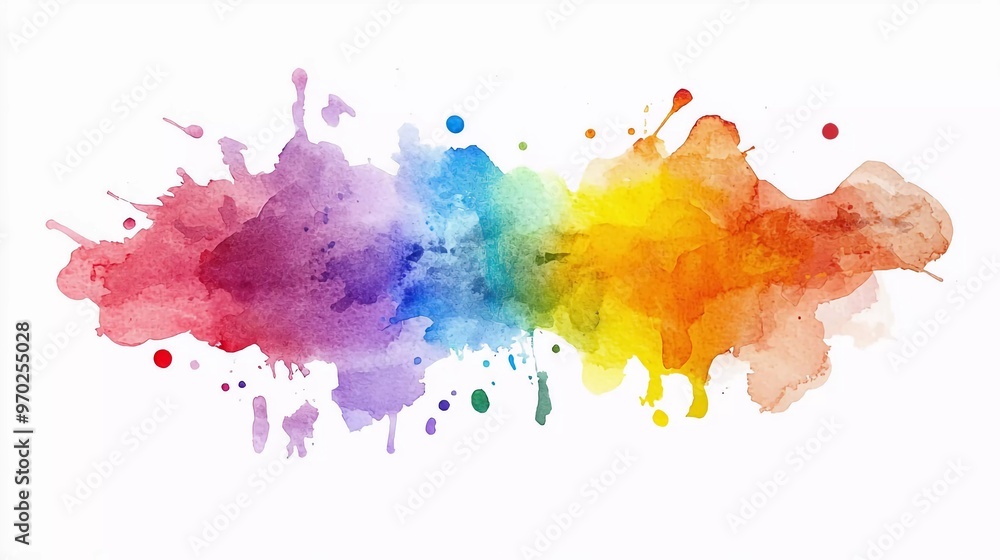 Obraz premium colorful paint splashes