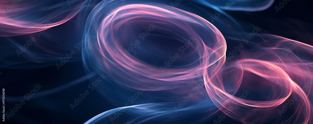 Abstract swirling smoke with blue and pink Abstract swirling smoke with blue and pink