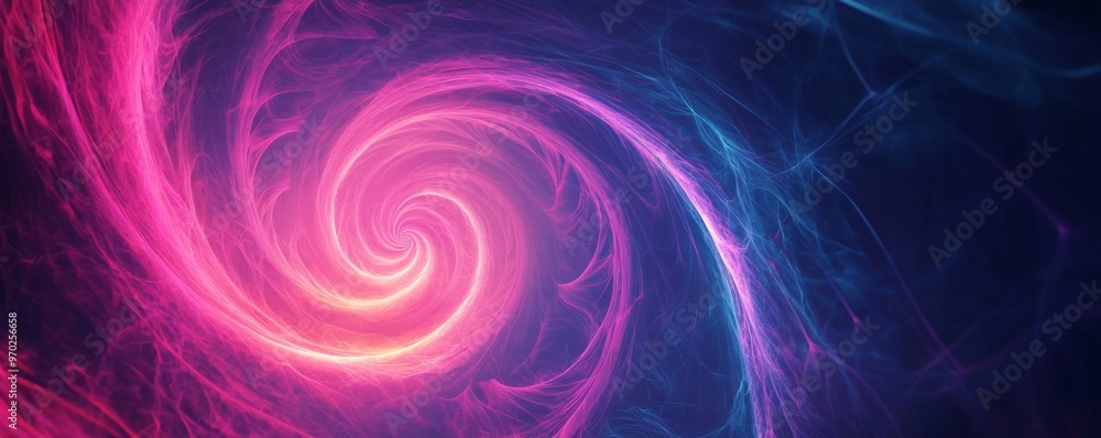 Vibrant swirl of pink and blue in Vibrant swirl of pink and blue in