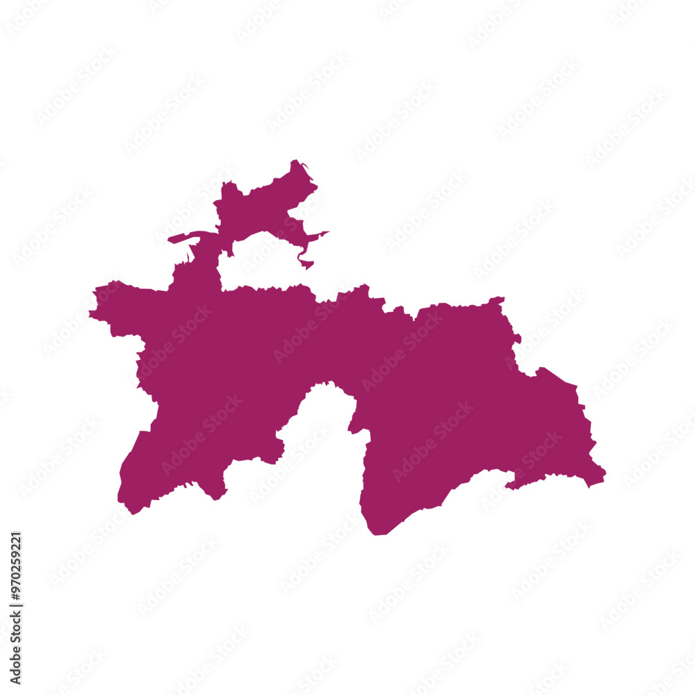 Naklejka premium tajikistan country map icon