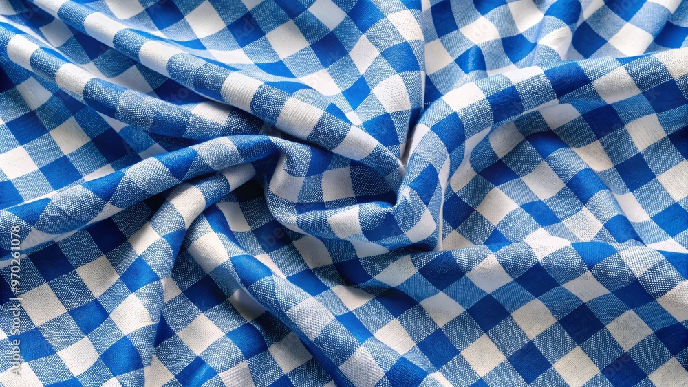 The fabric's gentle folds and creases tell a story of softness and supple yielding, as the blue and The fabric's gentle folds and creases tell a story of softness and supple yielding, as the blue and