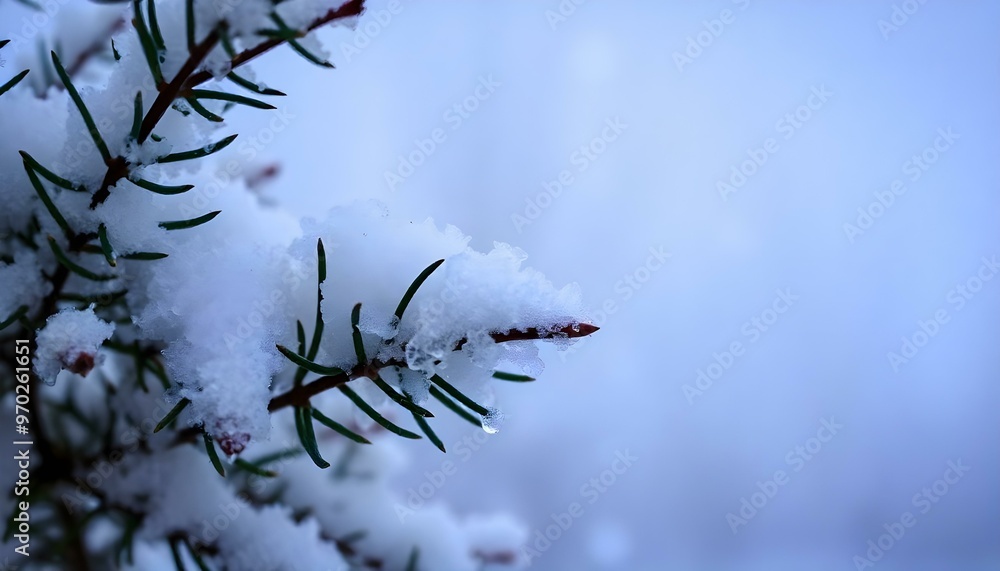 Obraz premium snow covered branches