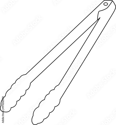 Kitchen Tongs Illustration