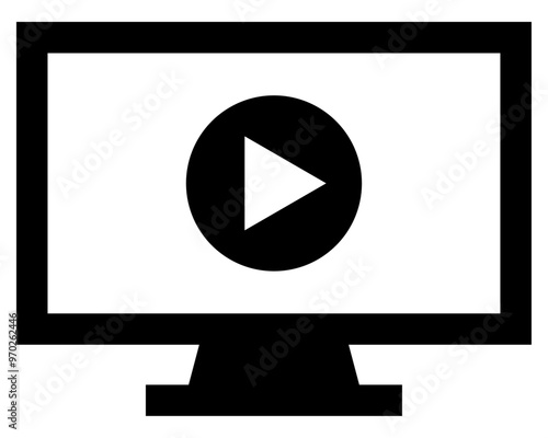 動画再生のアイコン 黒