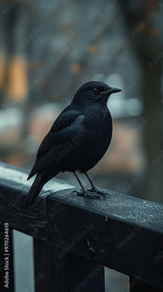 blackbird isolated on metal background blackbird isolated on metal background