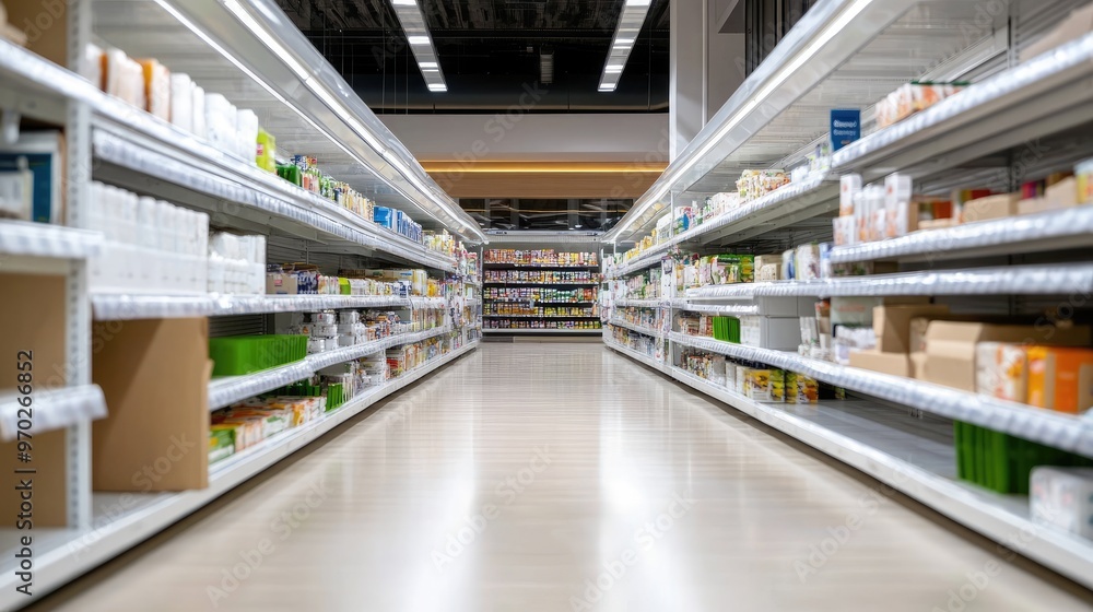 Empty supermarket shelves during a pandemic Empty supermarket shelves during a pandemic