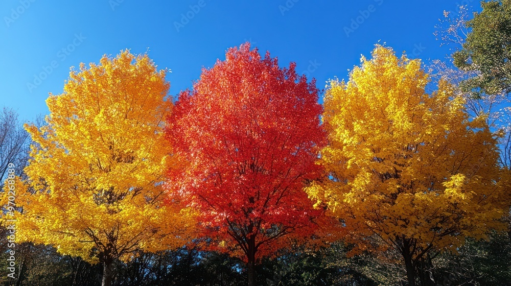 Fototapeta premium Vibrant Autumn Foliage