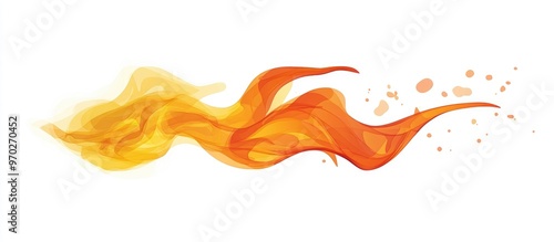 Burning Orange And Yellow Smoke Fire Isolated Png Flame Effect