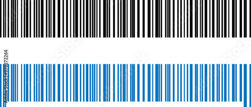 Fake barcode for design collection. Barcode labels code stripes sticker isolated on white background.