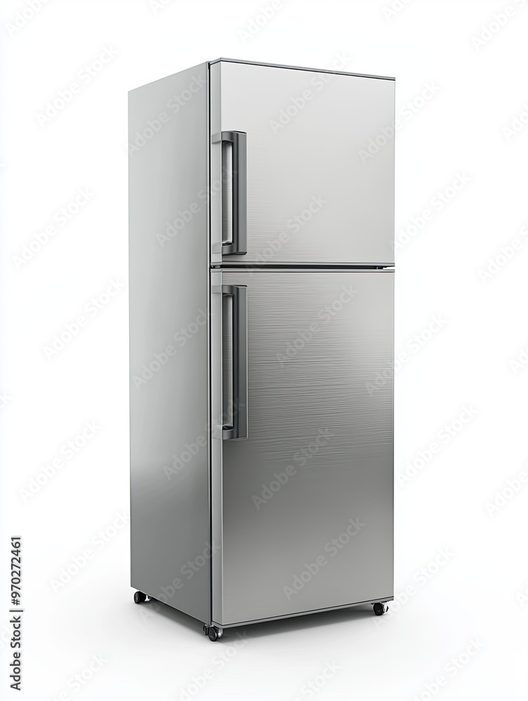 Refrigerator isolated on white background AI Generated Refrigerator isolated on white background AI Generated