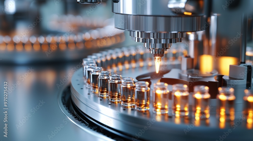 Precision Metalworking Machinery in Modern Industrial Production Facility Precision Metalworking Machinery in Modern Industrial Production Facility