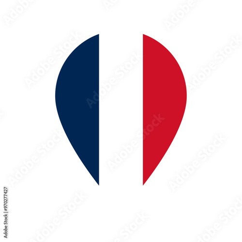 Free Download France flag location icon - GFXLoad