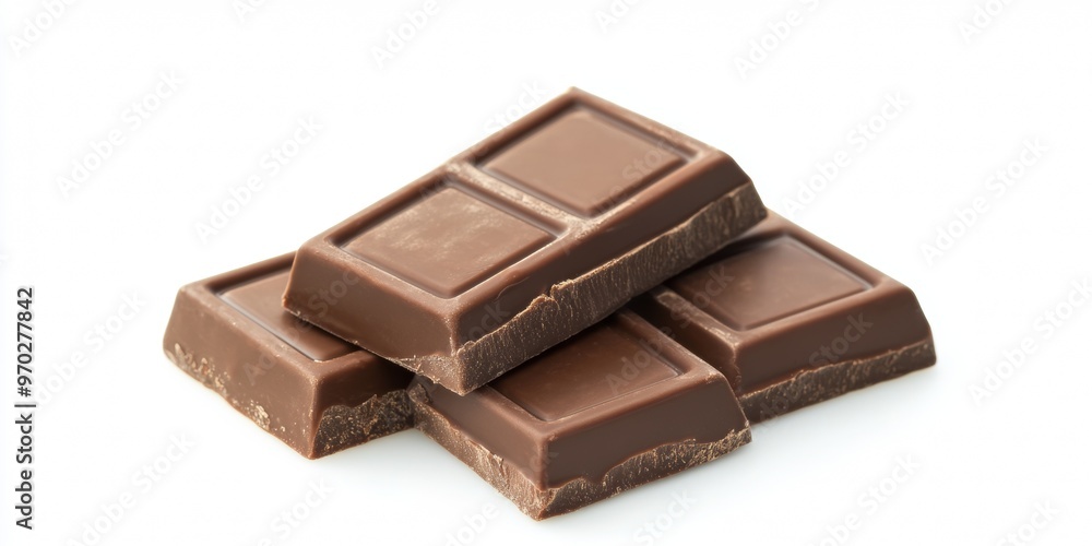 Decadent delight. Indulge in richness of dark chocolate on white background isolated. Sweet. Flavors in every bite. Bittersweet temptation Decadent delight. Indulge in richness of dark chocolate on white background isolated. Sweet. Flavors in every bite. Bittersweet temptation