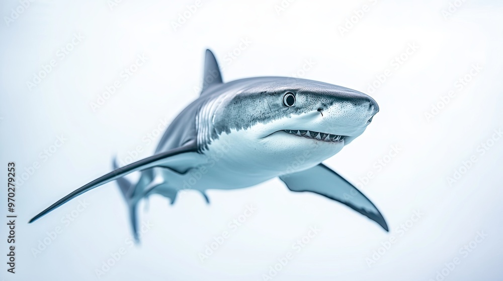 Fototapeta premium Shark isolated on white background