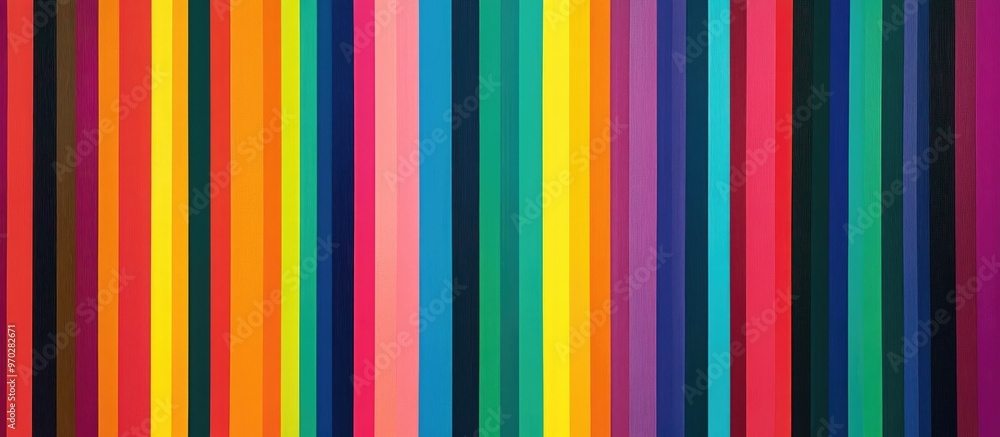 Stripes with a lively array of vibrant and contrasting colors create a dynamic visual effect Stripes with a lively array of vibrant and contrasting colors create a dynamic visual effect