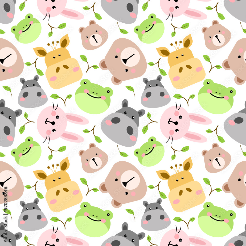 Fototapeta premium pattern with funny animals
