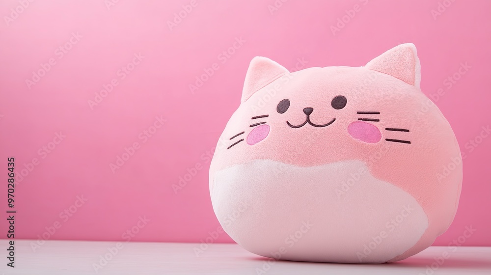 Cute Cat-Shaped Handbag Made of Plush Material, Captured with Soft Lighting and Pastel Colors. Clean and Simple Background in Japanese Anime Style with Warm Tones Highlighting the Plush Texture Cute Cat-Shaped Handbag Made of Plush Material, Captured with Soft Lighting and Pastel Colors. Clean and Simple Background in Japanese Anime Style with Warm Tones Highlighting the Plush Texture