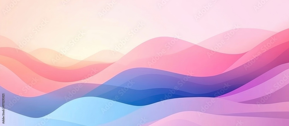 Obraz premium Beautiful Abstract Background With Calm Gradient Ai Generated