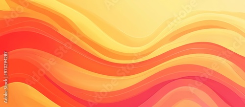 Cartoon Style Illustration Of Radiant Heat Waves Background