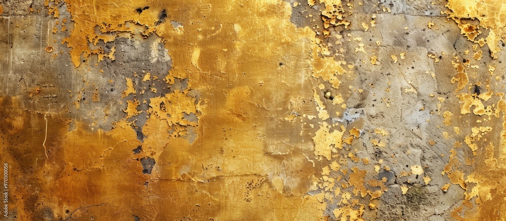Golden Concrete Wall Suitable For Background Work And Design Golden Concrete Wall Suitable For Background Work And Design