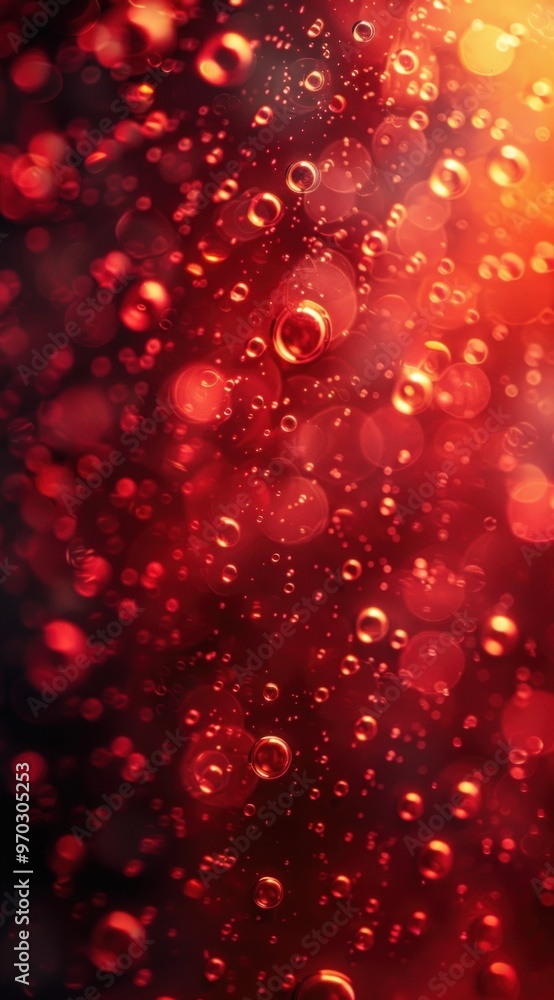 Red Bokeh with Water Drops Red Bokeh with Water Drops