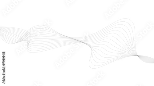 Abstract background with wavy lines. EPS10. ynamic flowing wave lines design element. Futuristic technology and sound wave pattern. Use for cover template, poster, web banner, Print ad
