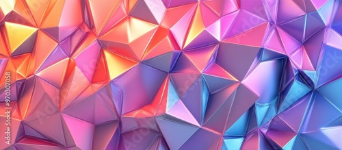 Abstract Low Poly Triangle Pattern Background