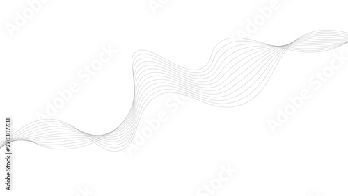 Abstract background with wavy lines. EPS10. ynamic flowing wave lines design element. Futuristic technology and sound wave pattern. Use for cover template, poster, web banner, Print ad